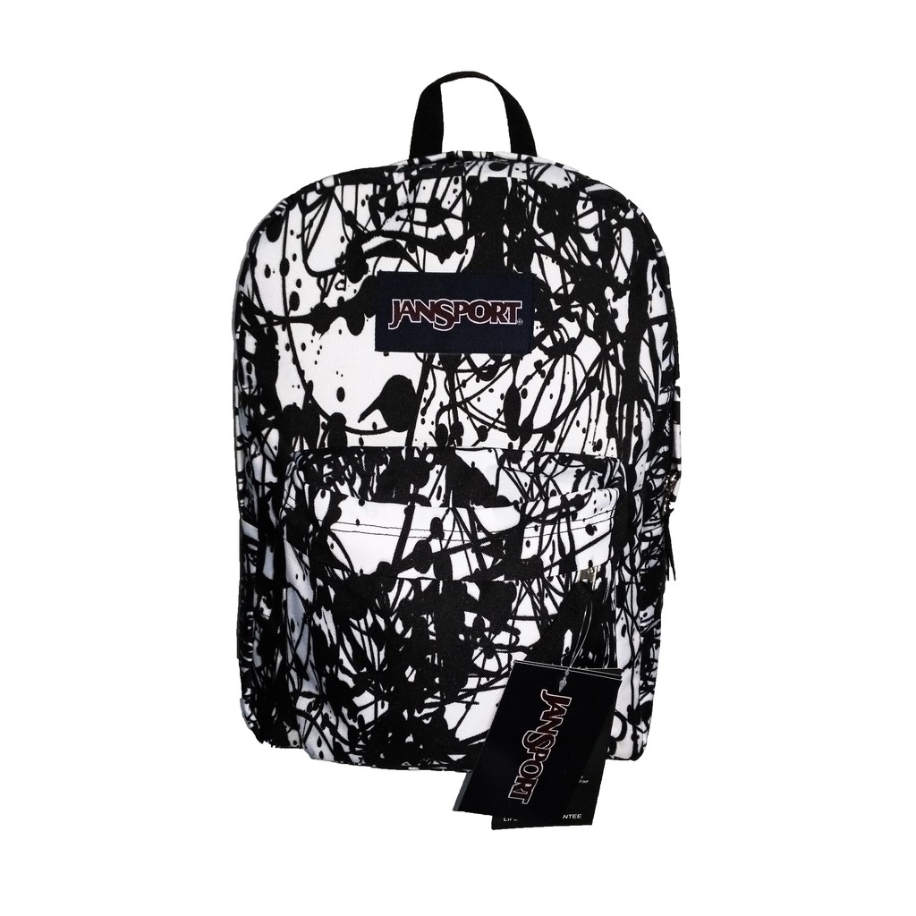 jansport bag black and white