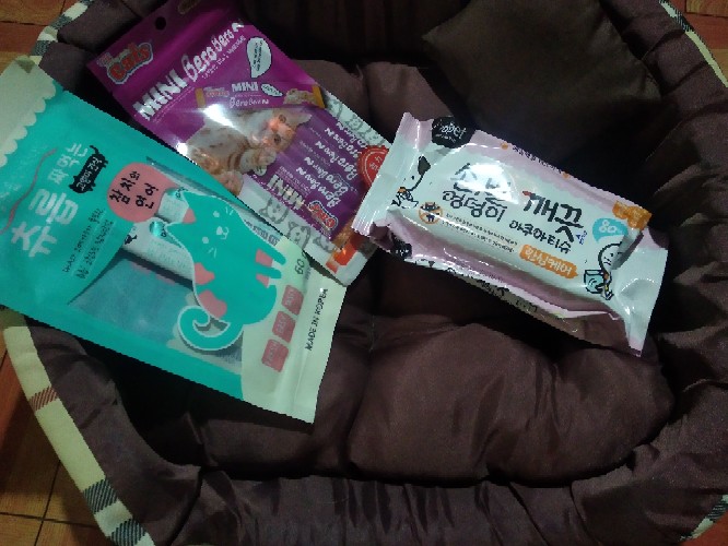 COD Korean Cat churu churu treats Made in Korea /4 tastes (15gX4pcs=60g