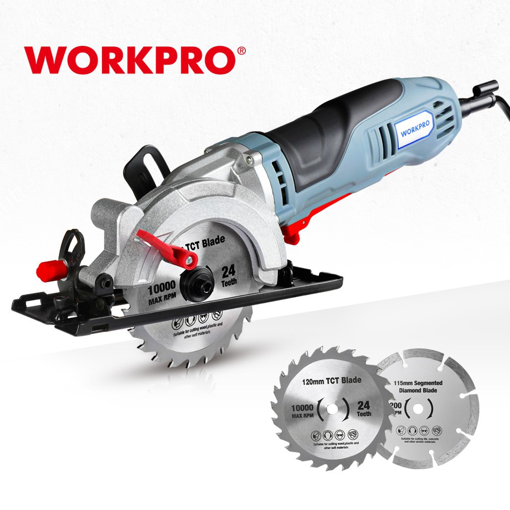 WORKPRO Electric Mini Circular Saw Power Tools 750W Multifunctional ...