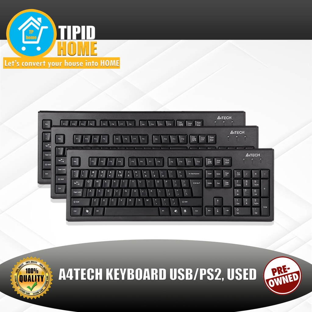 A4TECH KEYBOARD USB/PS2, USED | Shopee Philippines