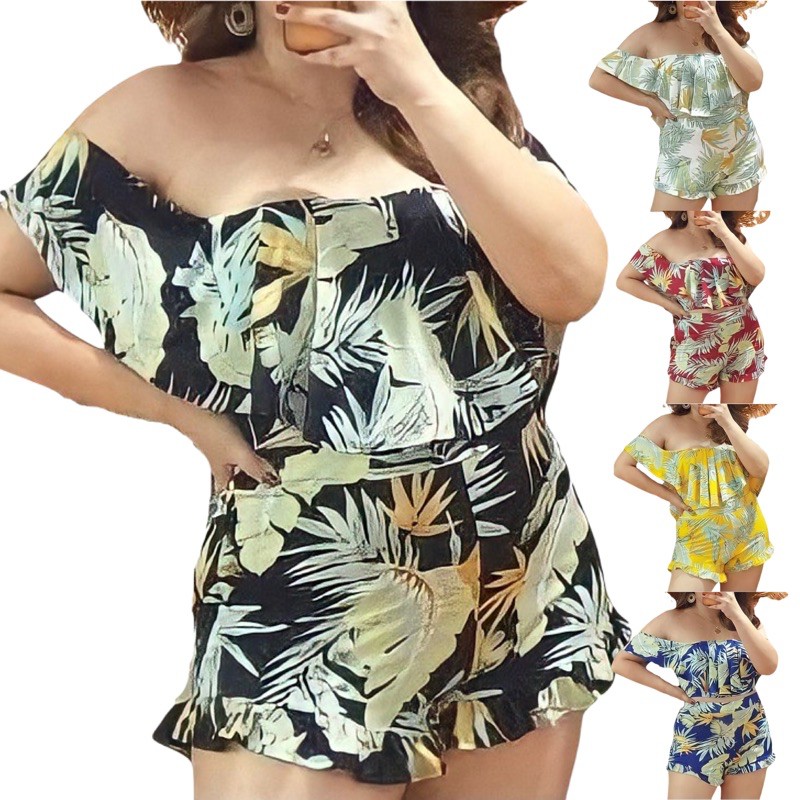 [IC] HazeShop ~ Dahlia Plus Size Two Piece Swimsuit Bikini Off Shoulder ...