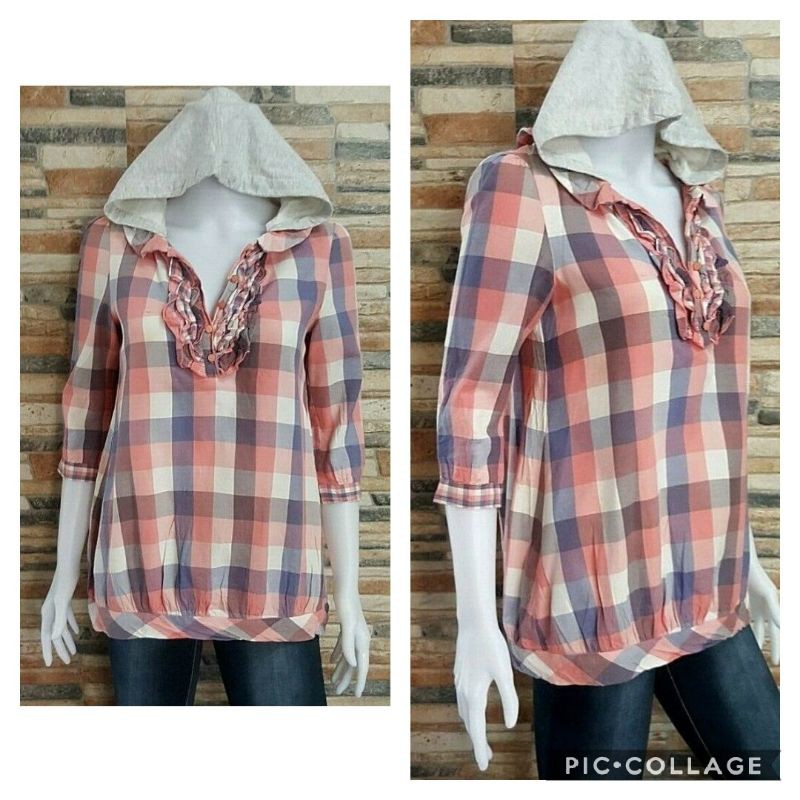 plaid hoodie