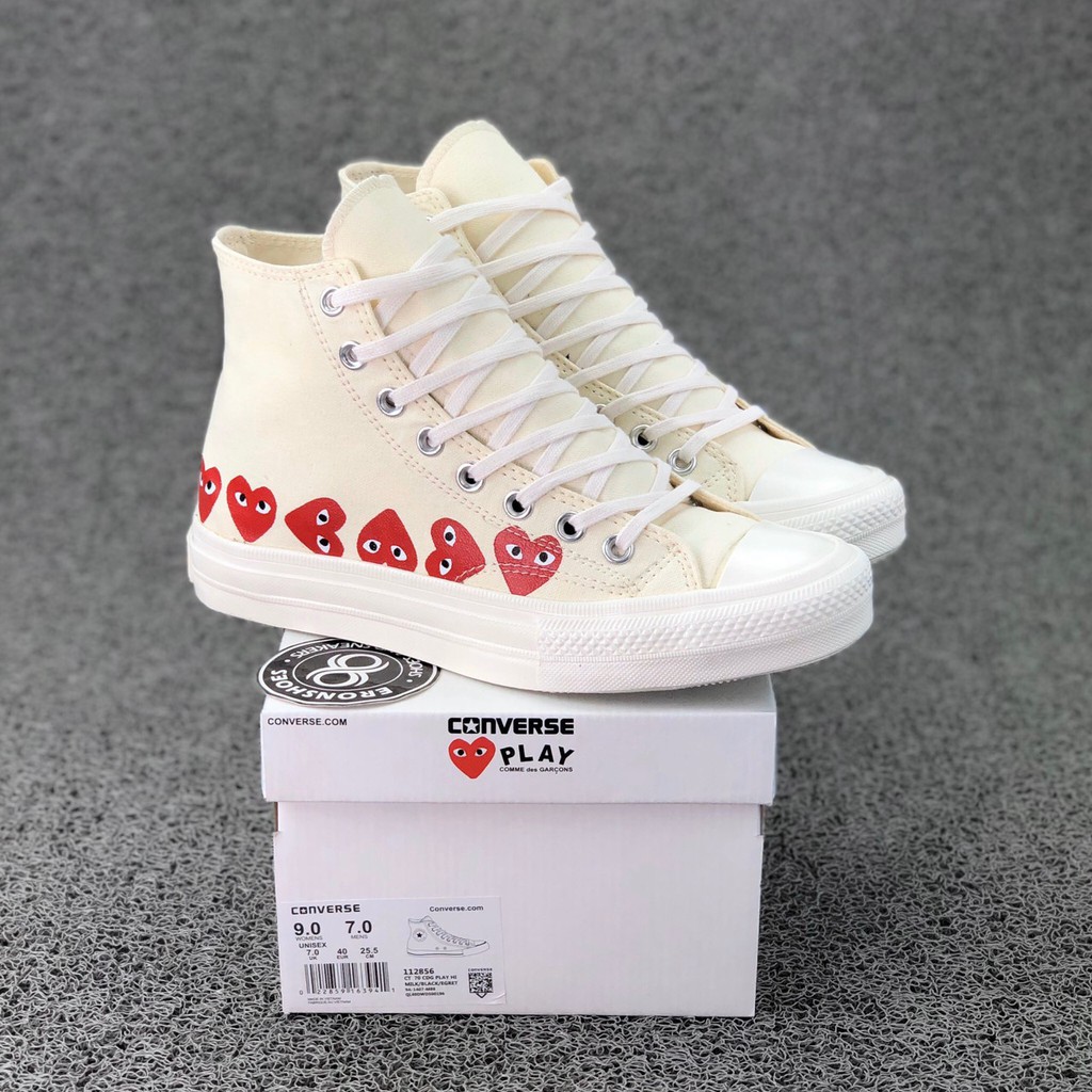 off white converse comme des garcons