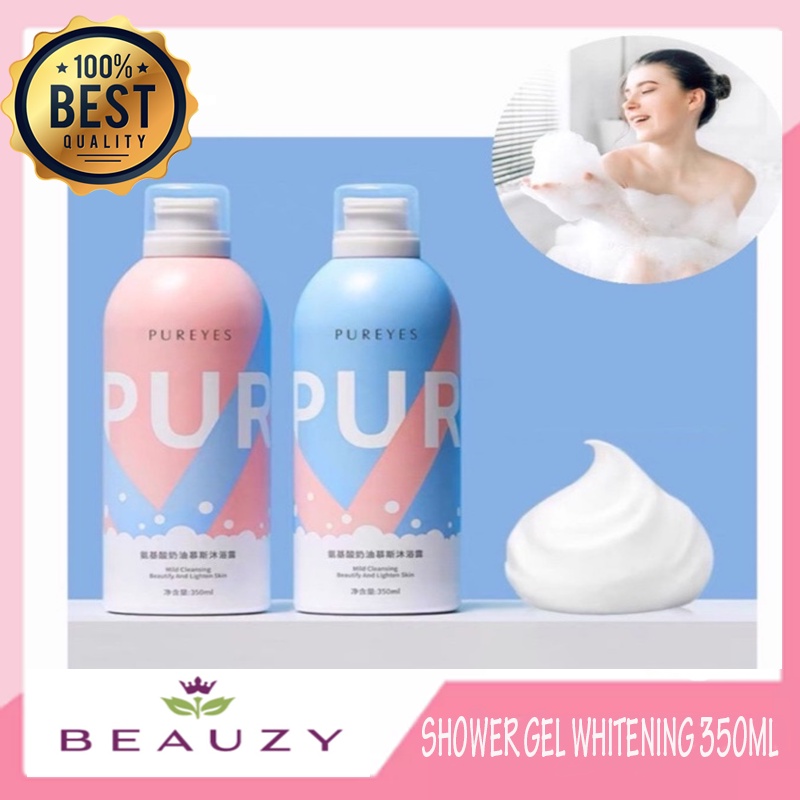 Pureyes Amino Acid Cream Mousse Shower Gel Whitening Perfume Body Wash