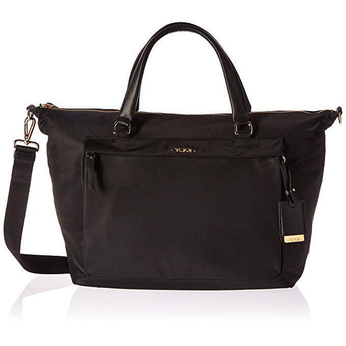 tumi black duffel bag