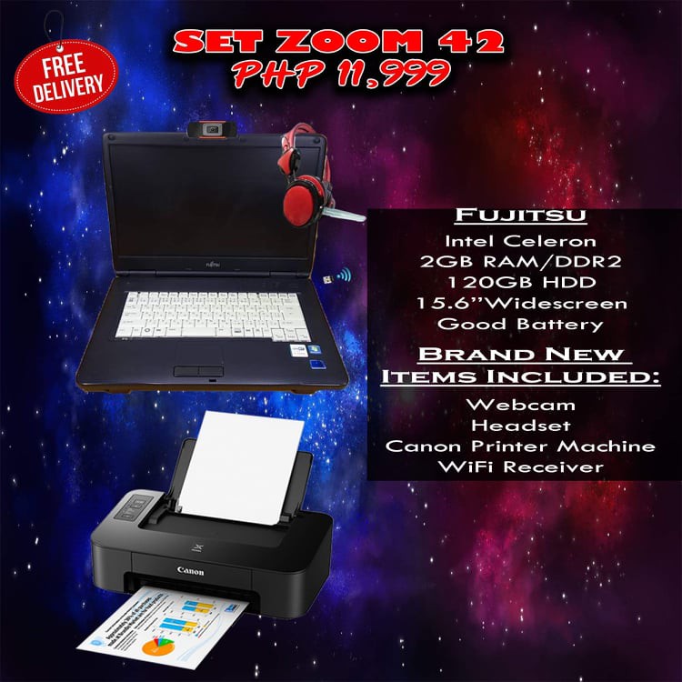 laptop with free printer