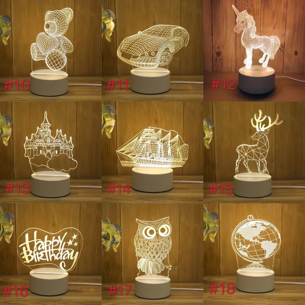 3d creative desk lamp