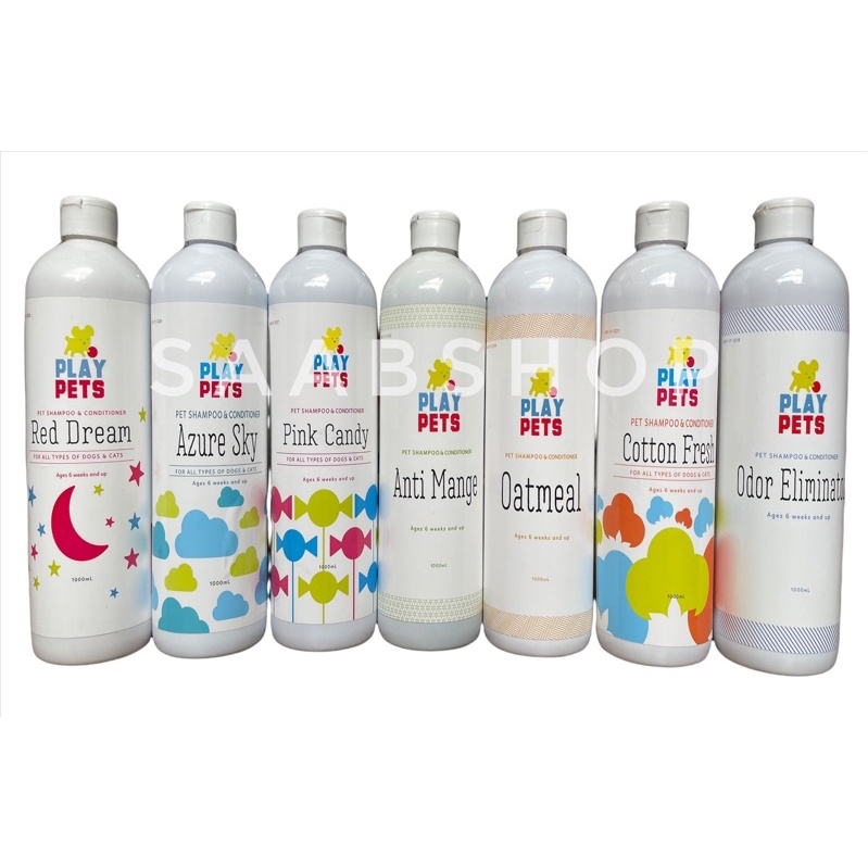 PLAY PETS SHAMPOO & CONDITIONER (1000ml) Shopee Philippines