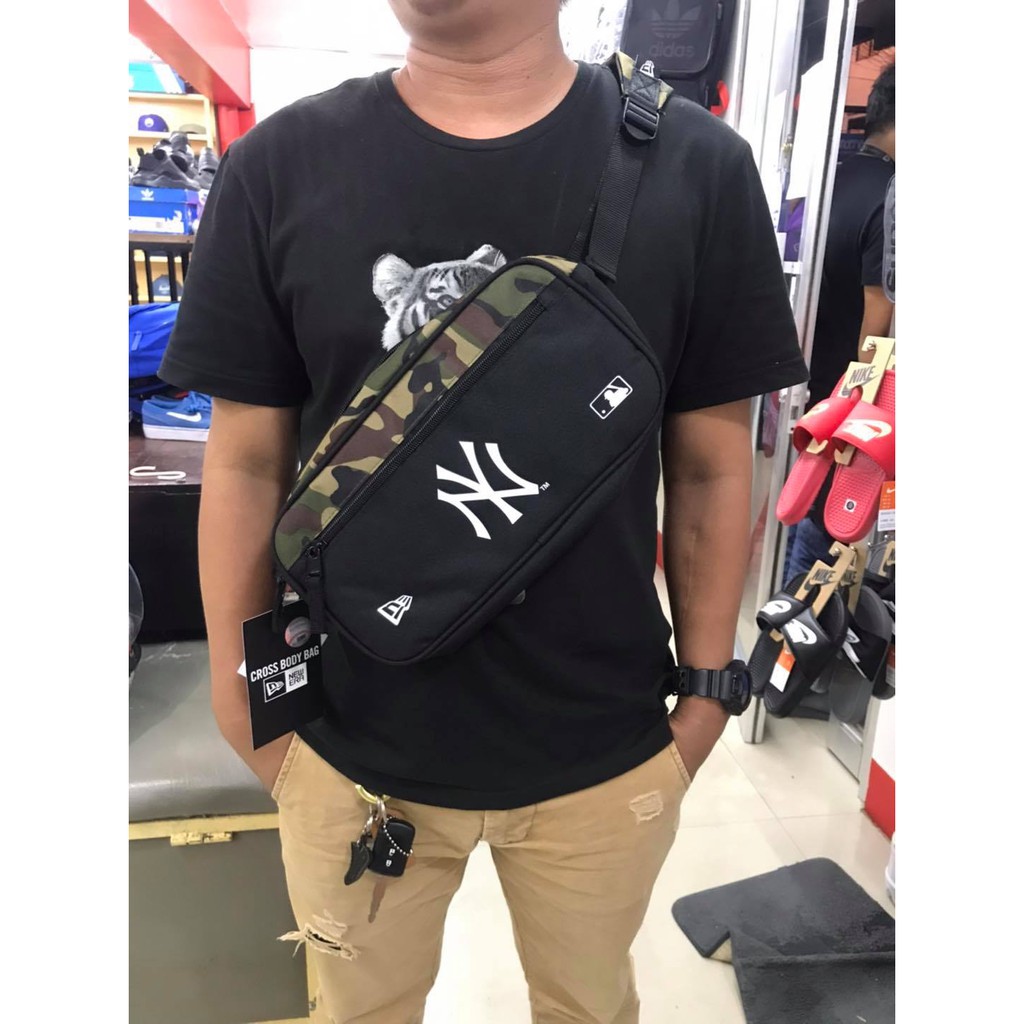 New Era Medium Size Beltbag Original Crossbody Bag Woodland Camo Camouflage Black Shopee Philippines