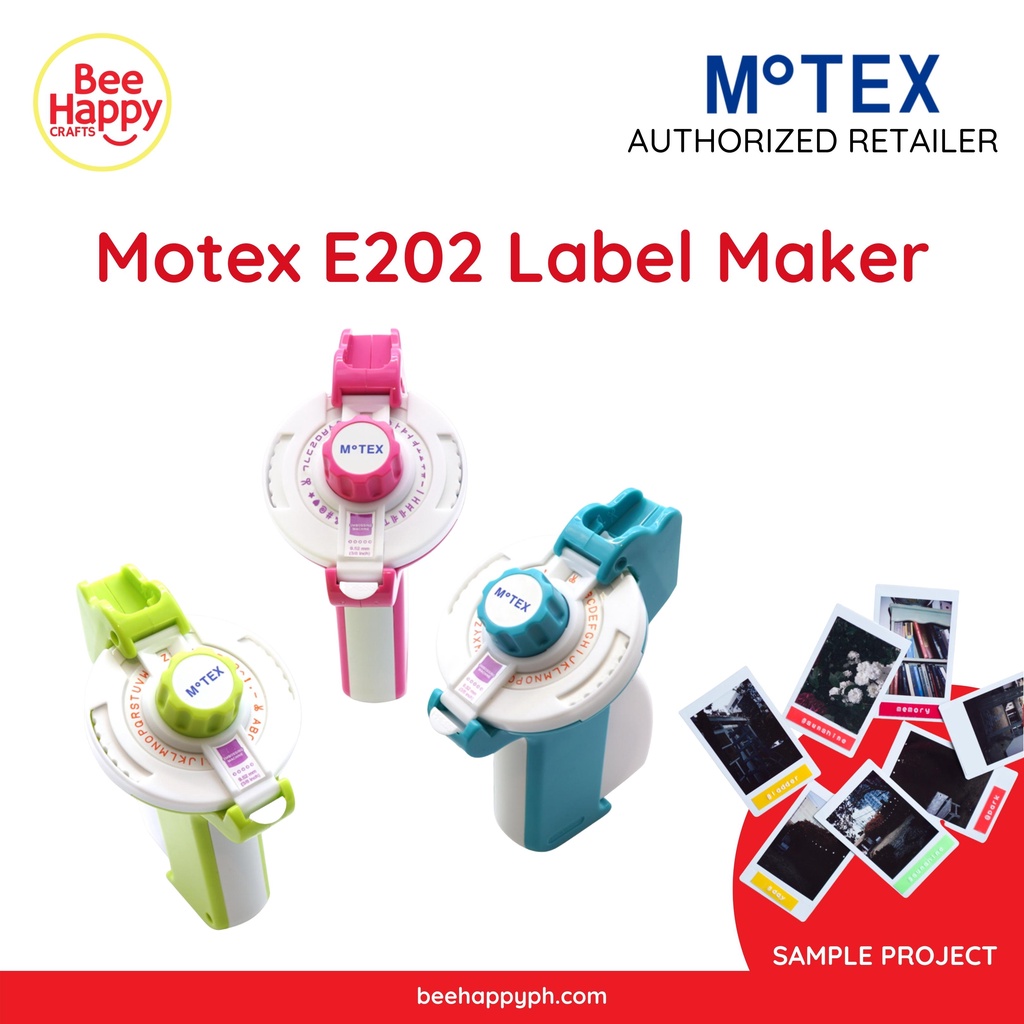Motex Refill Tape For Embossing Label Maker, 4 Color Tapes, 3/8-Inch (Baby Pink, Baby Mint