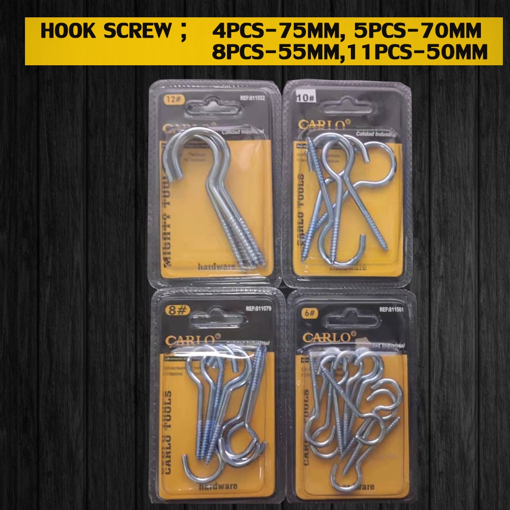 Standard metal Hook Screw hook sheep eye hook chandelier household hook