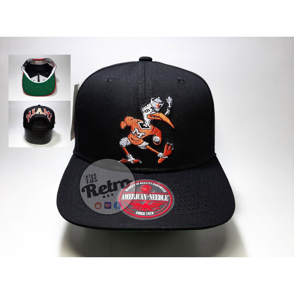 Miami Hurricanes Fashion Vintage Cap Snapback Sports Cap | Shopee