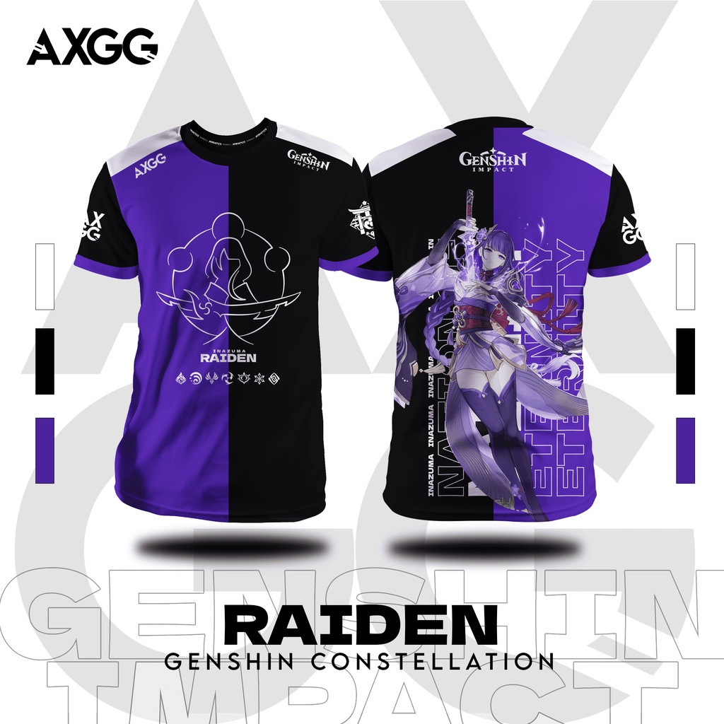 AXGG ” Genshin Impact Constellation - Raiden  ” Gaming Shirt