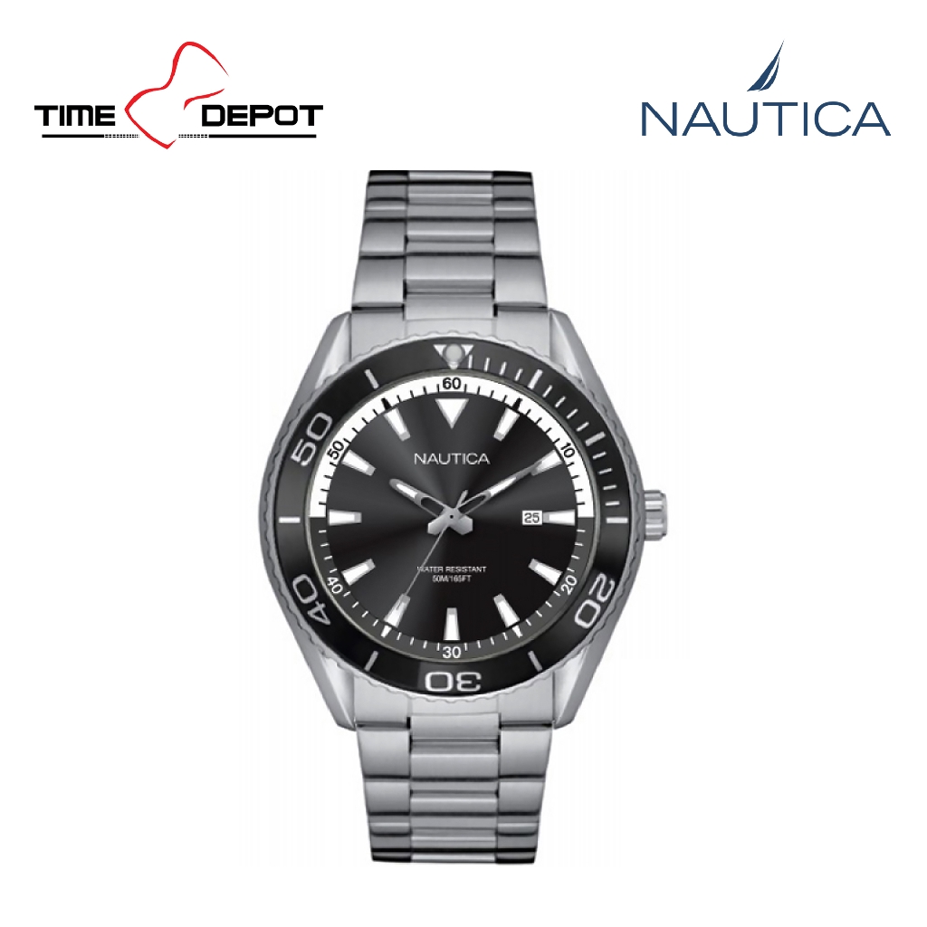 Nautica NAPN03005 Men�s Silver Stainless Steel Strap Watch