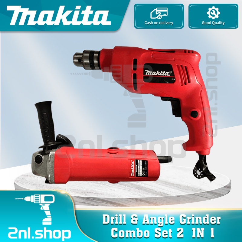 2in1 SET DRIL and GRINDER in a BOX ( Red ) Shopee Philippines