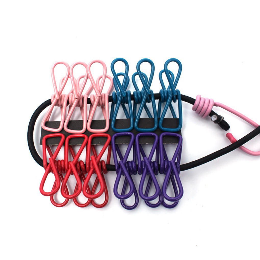 S Travel Camping Portable Clothesline Washing Clothes Line Rope 12