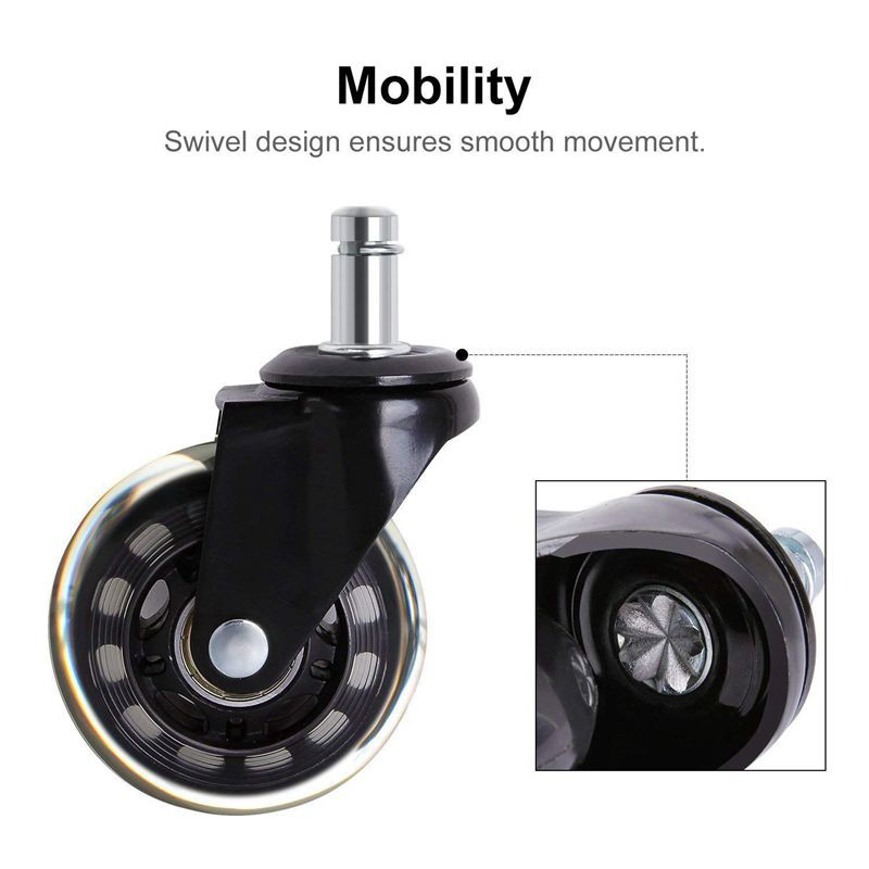 Replacement Wheels Office Chair Caster Wheels Set Of 5 Shopee