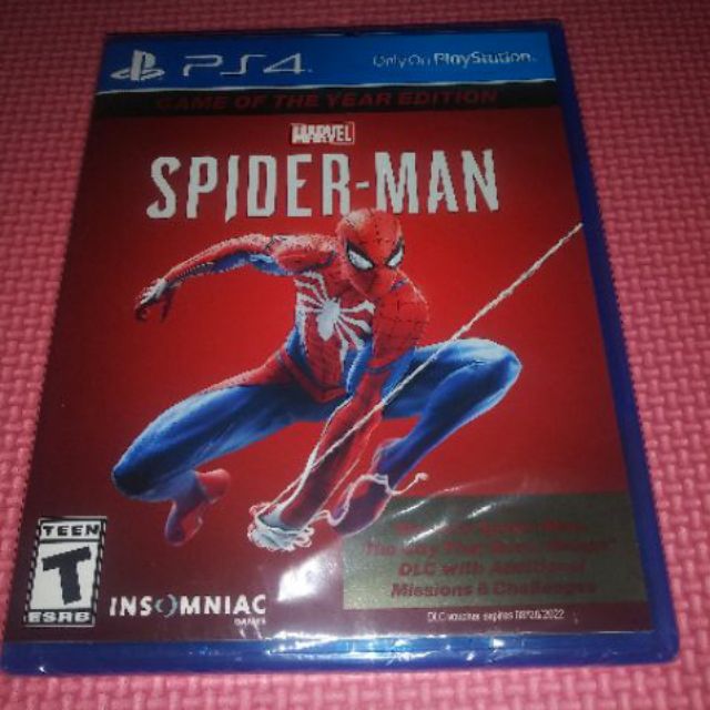 spiderman ps4 game of the year