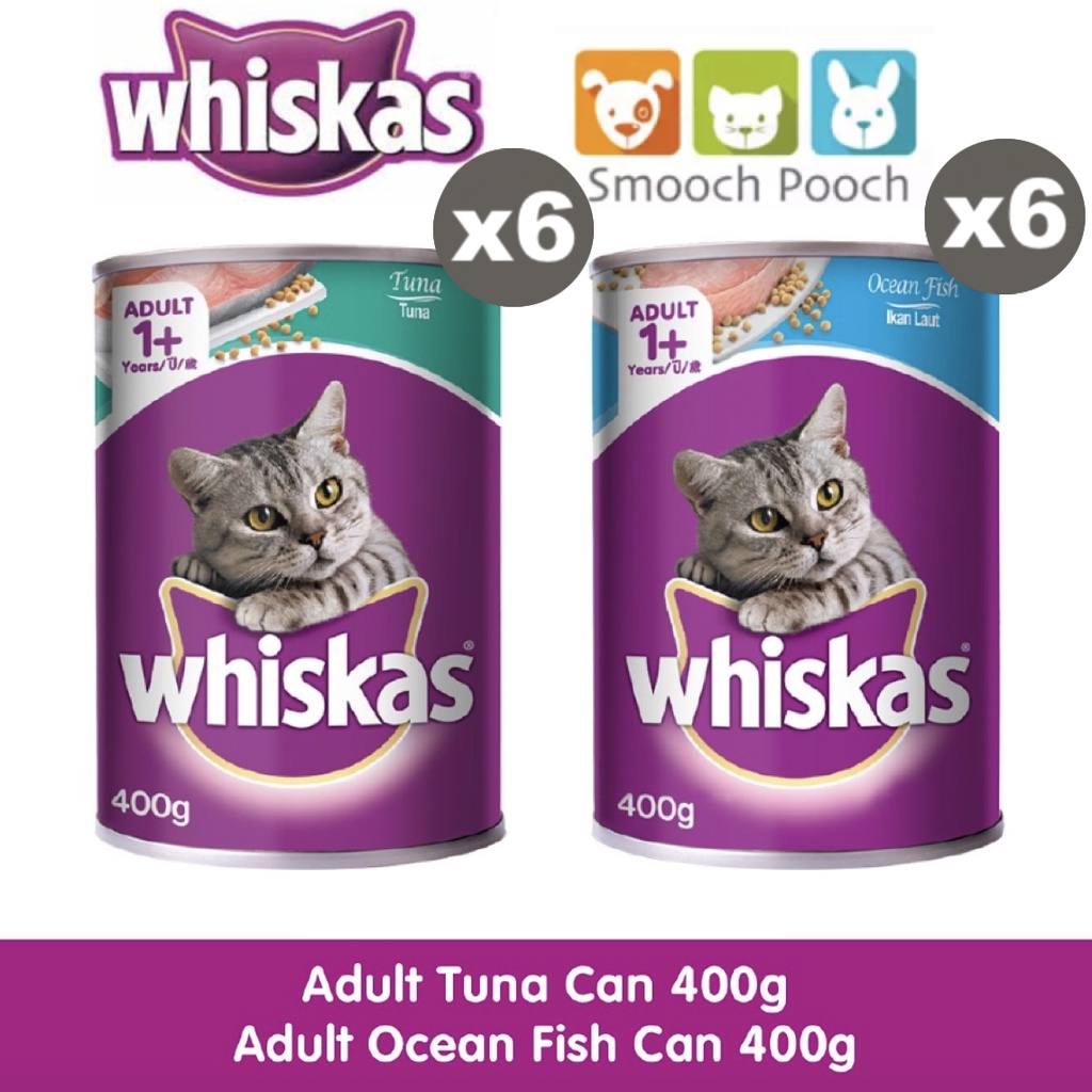 Whiskas Wet Cat Food in Can 400grams Set Of 6 can Shopee Philippines