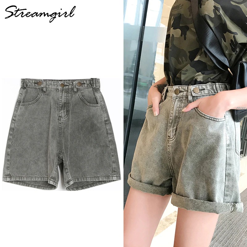Classic Hot Denim Shorts Women Vintage Summer Wide Lege Short Taille Haute Loose Coffee High Waist For Women Summer Spot Hot Sale Shopee Philippines