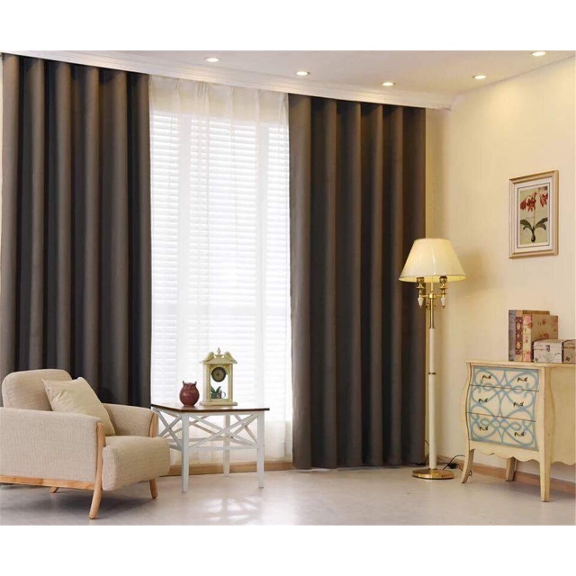 Angel 3 1 Set Dark Brown Curtains, Light Brown Curtains For Living Room