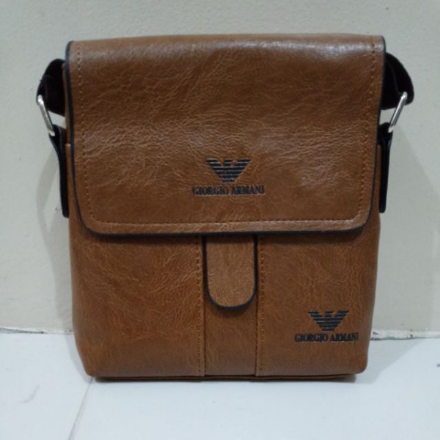 armani genuine leather