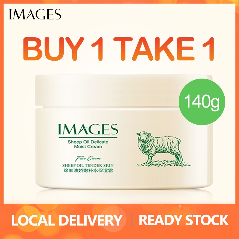 IMAGES Vaseline Lanolin Cream Moisturizing Body Lotion 140g Shopee