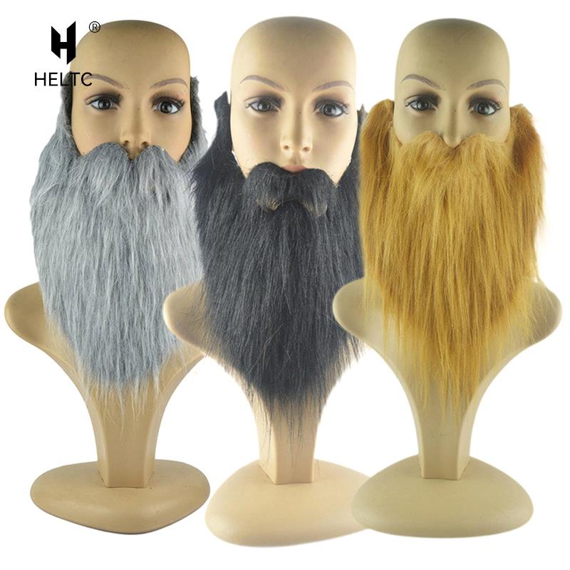 Diy Fancy Dress Fake Beard Long Fluff Beards Cosplay Costume Props Simulated Beard Handmade