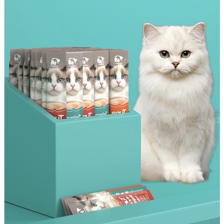 Pet Snacks Cat Kitten Snacks Cat Treats Fresh Wet Food 15g Shopee