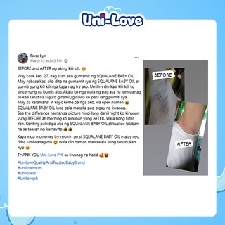 UniLove Squalane Baby Oil 60ml Bottle of 1 | Shopee Philippines