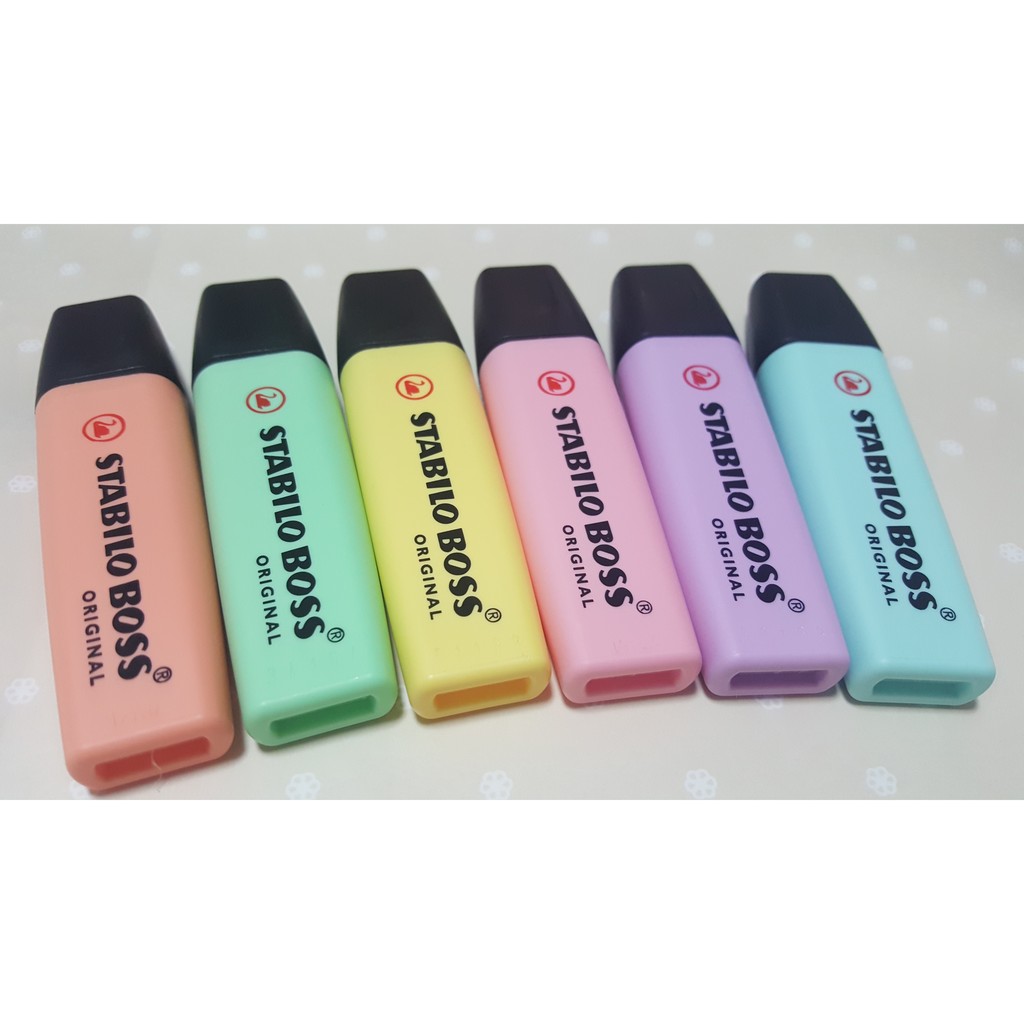 [FPS FairPriceSupplies] STABILO BOSS PASTEL HIGHLIGHTERS SET OF 6'S ...