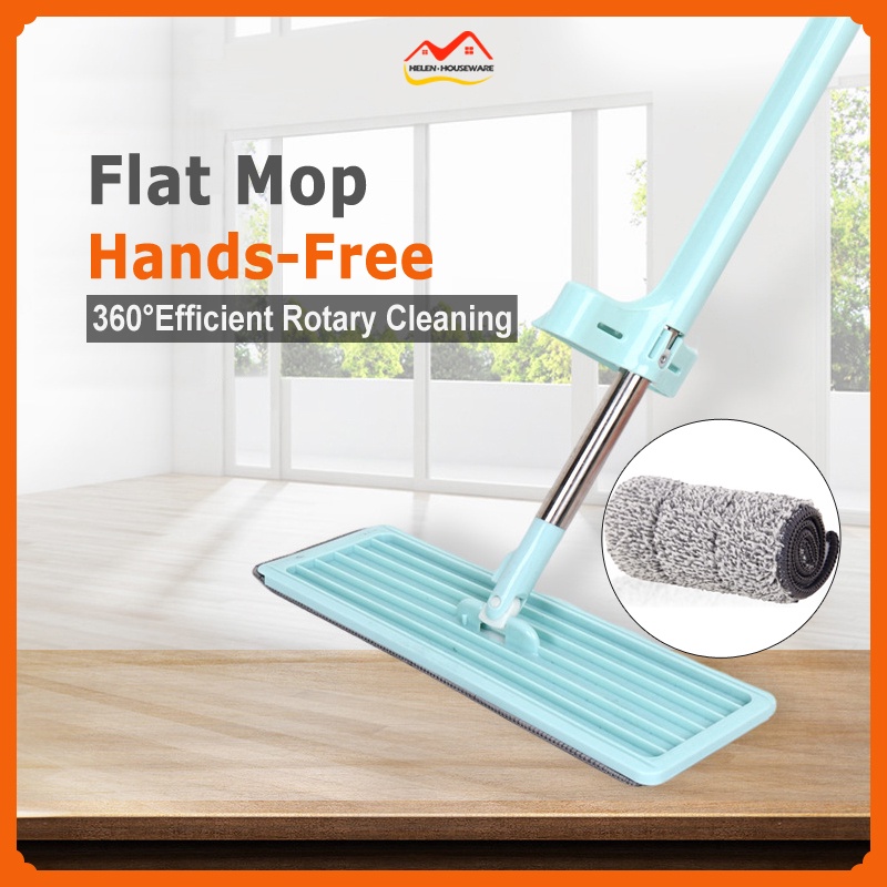 Smart 360 Rotation Flat Mop Floor Cleaning Microfiber Squeeze Mop Floor Clean Automatic Dehydration