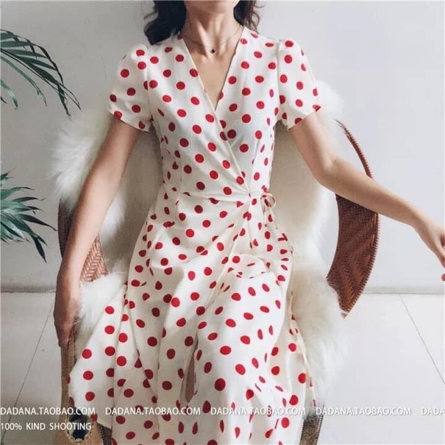 polka dot formal dress