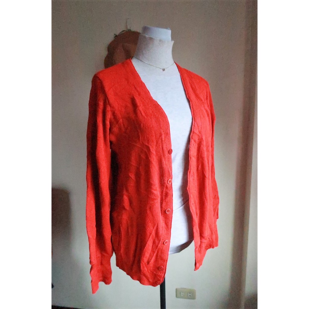 red sweater cardigan womens