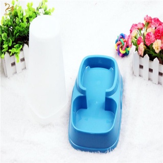 HOT♤✉▽Durable Lovely Plastic Pet Dog Cat Automatic Water Dispenser Food Bowl Feeder