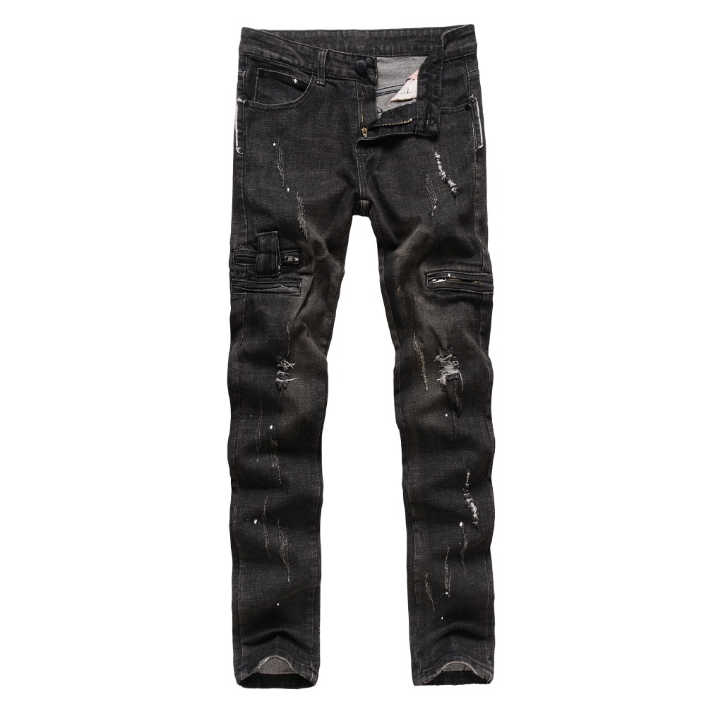 mens slim fit motorcycle jeans