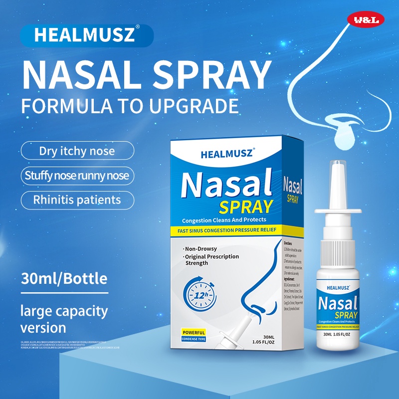 W&L Nasal Spray Chronic Rhinitis Atrophic Rhinitis Sinusitis Spray Treatment Herbal Nasal Care 30ml