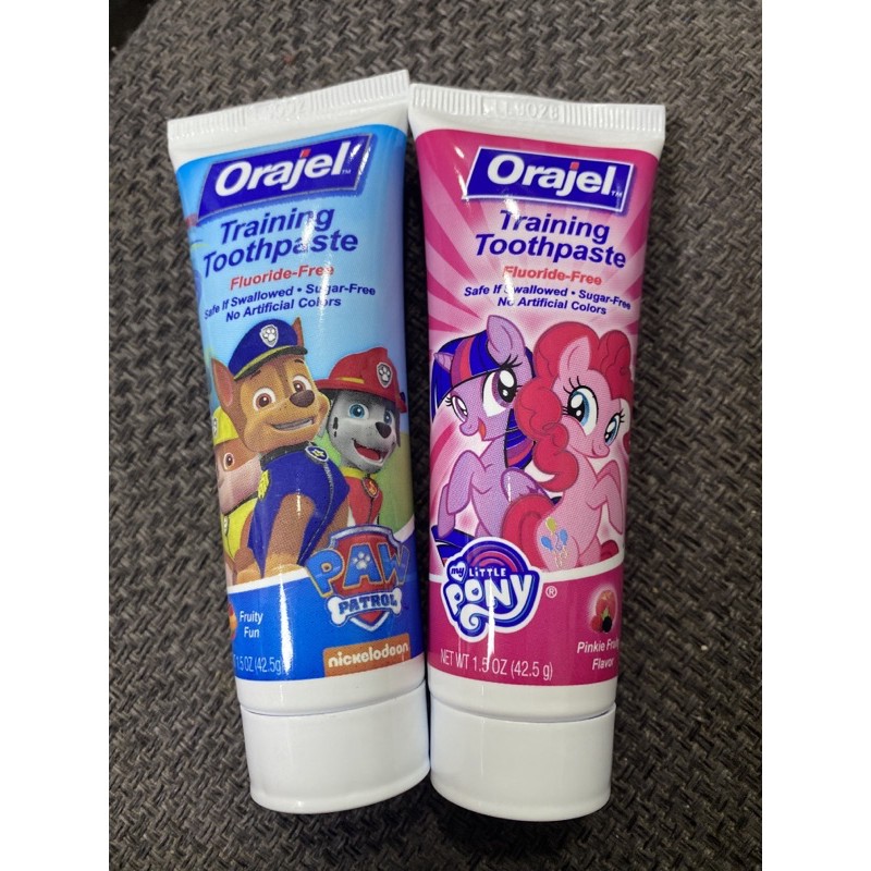 Orajel FluorideFree Training Toothpaste, Fruity Fun, 1.5 oz Shopee