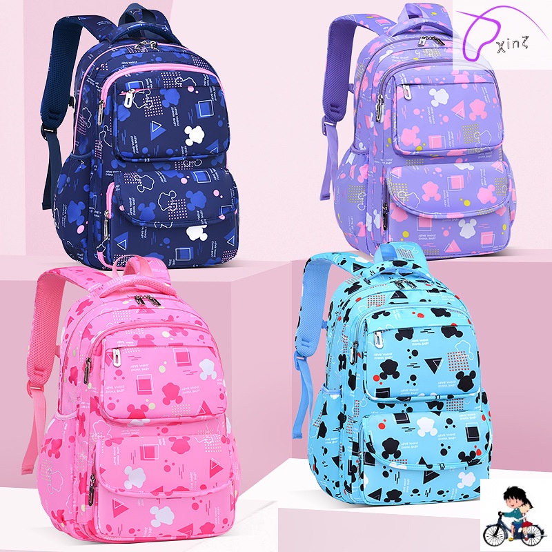Children Bow Girls Backpack Schoolbag Rucksack Students Book Bag High Capacity 