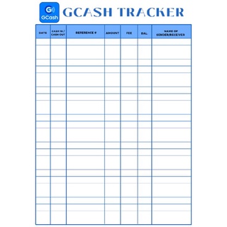 GCash Tracker a4 Size 50 sheets 100 sheets | Shopee Philippines