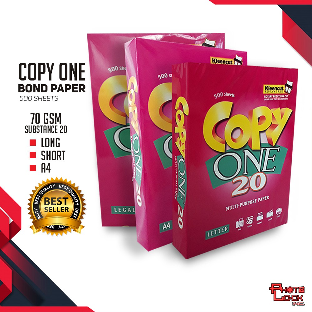 70gsm copy one bond paper white paper inkjet paper for school and