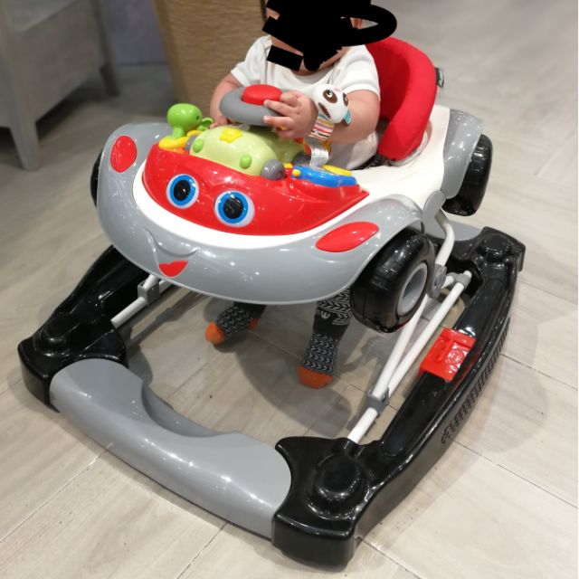 Preloved Baby walker Adjustable height safety walker removable toys