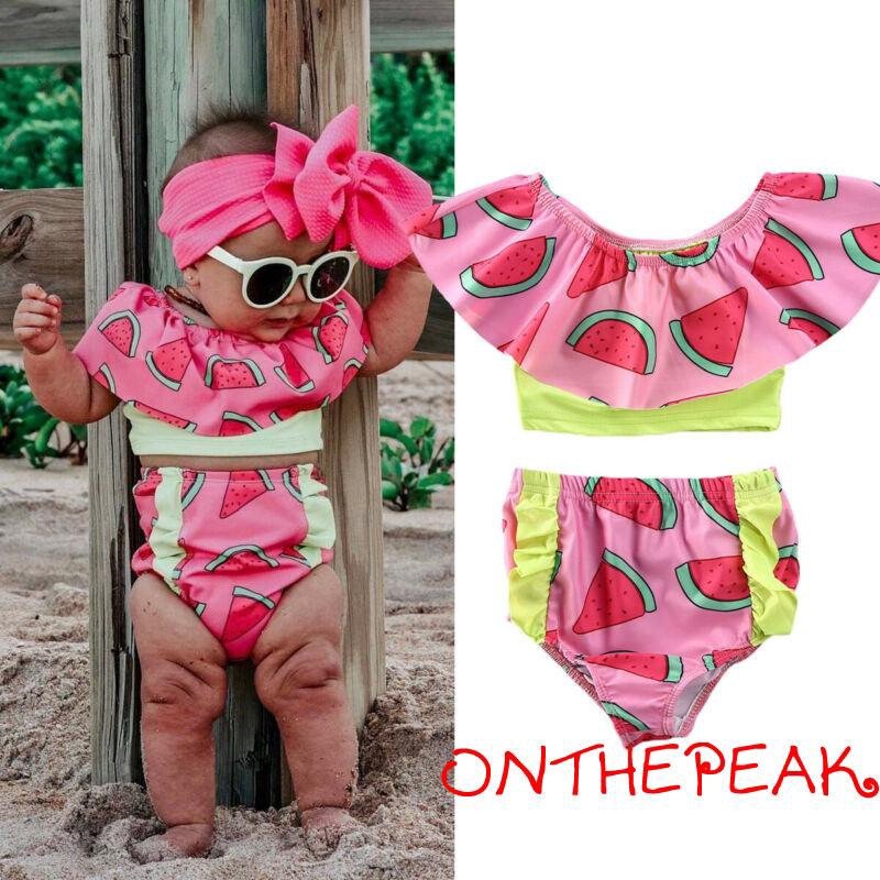 watermelon bathing suit baby