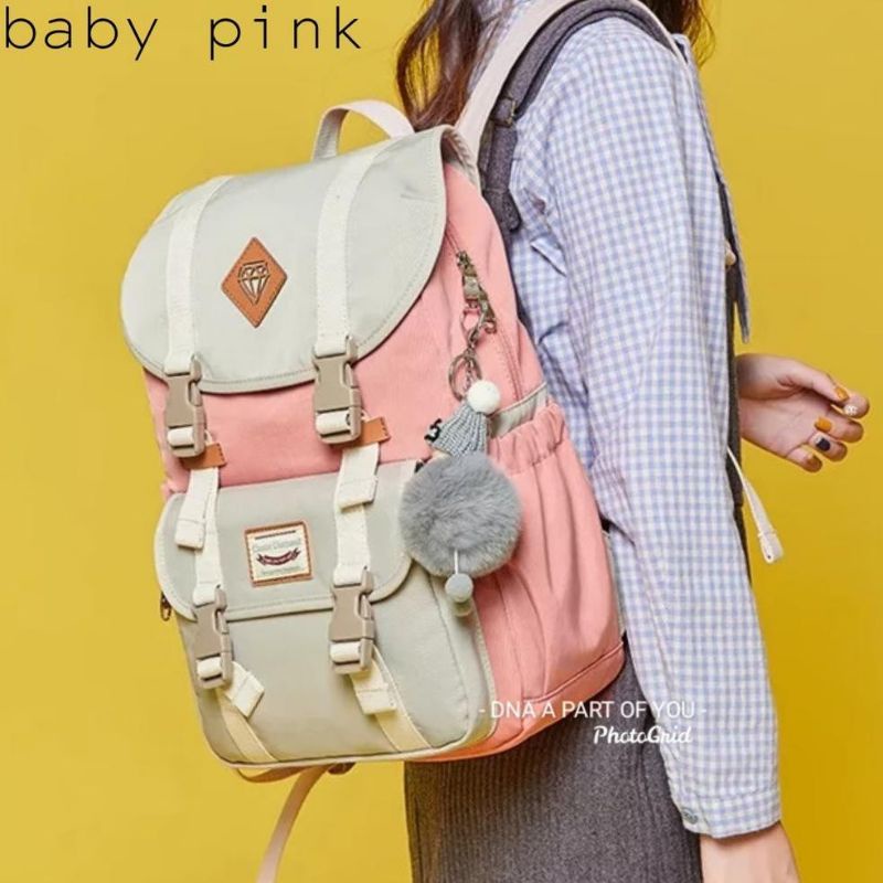 insBackpack Korean Backpack School Of DOUGHNUT Sliding School / Big