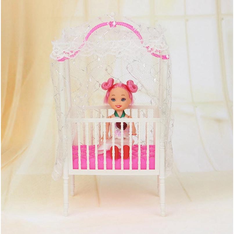 plastic baby doll crib