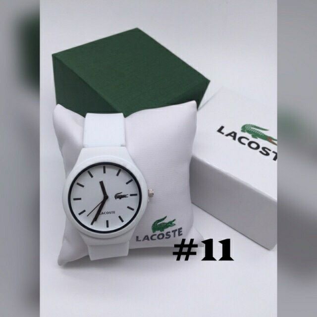 lacoste rubber strap watch