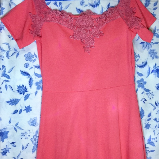 Dark Peach Short Casual Dress Shopee Philippines