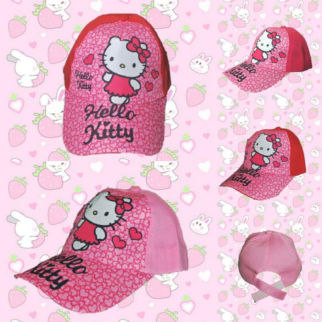 Hello Kitty Baseball Cap (For Women & Children) | Shopee Philippines