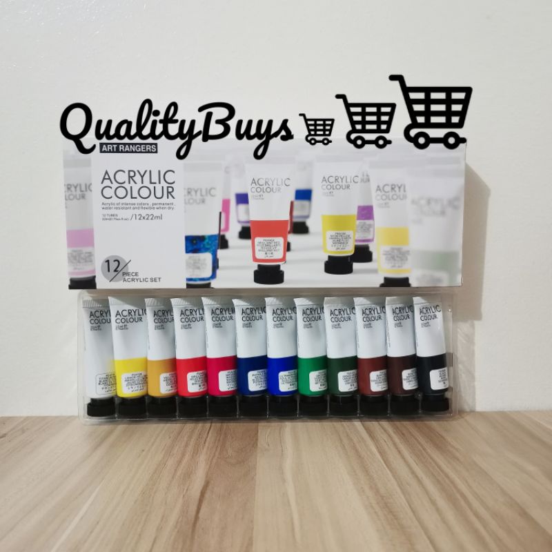 Art Ranger Acrylic Colour Acrylic Paint Acrylic Set 12 tubes 22ml