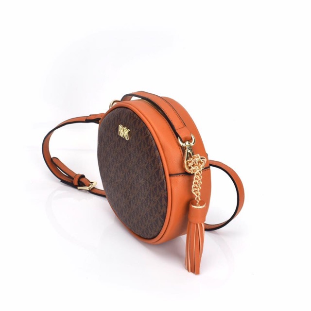 Michael Kors Circle Leather Sling Bag | Shopee Philippines